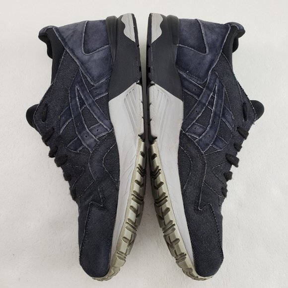 Asics Gel Lyte V Sneaker Mens 9.5 Black Gray Leather Lace Up Athletic Shoe H7AVQ - Picture 6 of 11